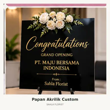 Papan Bunga Akrilik Bali International Convention Centre